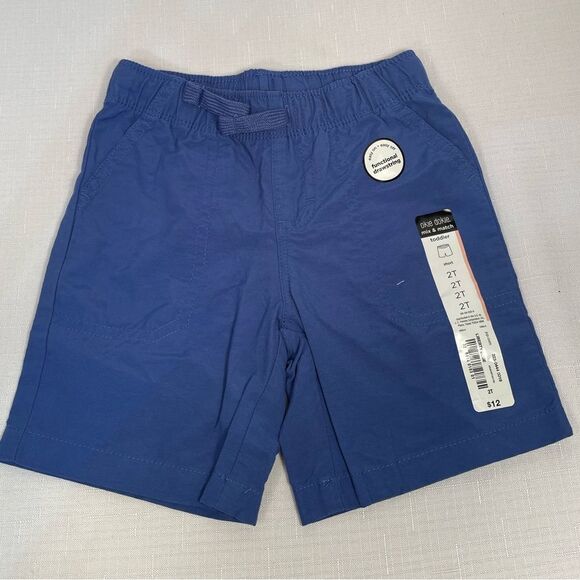 LIBERTY BLUE FUNCTIONAL DRAWSTRING SHORTS SIZE 2T NWT - Picture 1 of 3